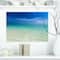 Designart - Turquoise Ocean Under Blue Sky - Modern Seascape Canvas Artwork